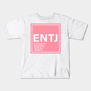 mbti ENTJ pink color Kids T-Shirt